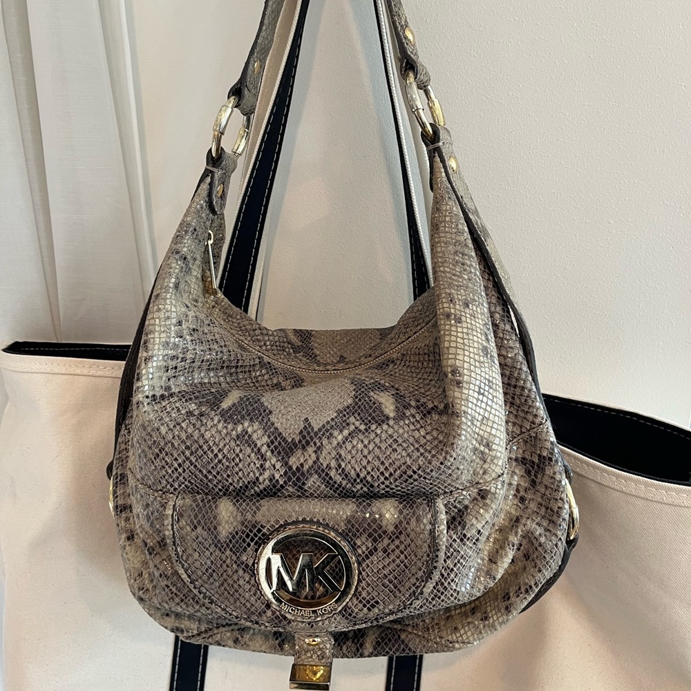 Michael Kors Snakeskin Shoulder Bag